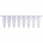 P3802-Q PureAmp 0.2mL qPCR Natural/Clear 8-Tube Strips with Separate Optical Cap Strips