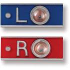 Aluminum Position Indicator Markers - 1/2" "L" & "R" Without Initials - Horizontal