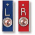 Aluminum Position Indicator Markers - 1/2" "L" & "R" Without Initials - Vertical