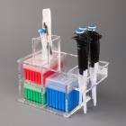 Poltex PASSAC Slim-Line/Pass-Through Pipette and Tip Box Holder, Acrylic - With Supplies (Supplies are Not Included)