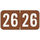 2026 Year Labels - POS Compatible PBYM Series - Size 3/4" H x 1 1/2" W
