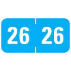 2026 Year Labels - Profile Compatible PFYV Series - Size 3/4" H x 1 1/2" W