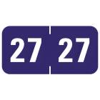2027 Year Labels - Profile Compatible PFYV Series - Size 3/4" H x 1 1/2" W