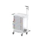 Pegasus PLY46-333333336B-GG-PED2 Poly Pediatric Code Response Cart, 46" Height (Oxygen Tank and IV Fluid Bag are Not Included)