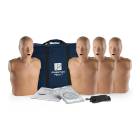 Prestan PP-AM-400M-DS Professional Adult Manikin with CPR Feedback, 4-Pack, Dark Skin Tone - Set