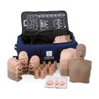 Prestan Adult Ultralite® Manikin Diversity Kit without CPR Feedback, 12-Pack - 6 Dark and 6 Medium Skin Tone