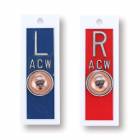 AC Wellman PPP13-V Plastic Position Indicator Marker - 5/8" L & R Set with 1-3 Initials, Vertical (Set of 2)