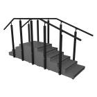 Pivotal Health Solutions PTST-003-AHR-A Large Pass Through Aluminum Rehabilitation Staircase