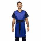 Quickship Lightweight Lead Tie Front Apron - Nylon Blue