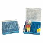 R2100 Polycarbonate Cryogenic Storage Box with Hinged Lid, 100-Place