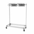 Garment Style Mobile 10-Arm Apron Rack