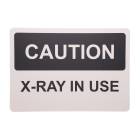 Phillips Safety RD-WS-P-014-BK Caution X-Ray In Use Silk Screened Sign - White/Black
