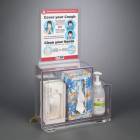 Poltex RESPG-CT-DCL Locking Respiratory Hygiene Station G - Countertop, With Decal Sign (Consumables Not Included)