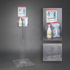 Poltex RESPH-S-DCL Respiratory Hygiene Station H - Acrylic Stand, With Decal Sign (Consumables Not Included)