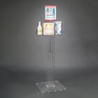 Poltex RESPI-S-DCL Respiratory Hygiene Station I, Acrylic Stand, With Decal Sign - Front View (Consumables Not Included)