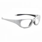 Silver Wrap Around Radiation Glasses Model MX30 - Frame Size 55-20-130