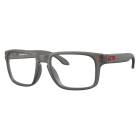 Oakley Holbrook Low Bridge Radiation Glasses - Frame Size 56-17-137 (Satin Gray Smoke OX8100F-0256)