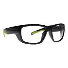 Phillips Safety Wrap Around Radiation Glasses Model TP360 - Gray/Green (Right Angle View)