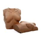 Prestan RPP-AFSKIN-2-DS Replacement Female Torso Skin for Professional Female Manikin with CPR Feedback, 2-Pack - Dark Skin Tone