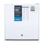 Accucold Compact Refrigerator-Freezer with NIST-Calibrated Temperature Display, 1 Wire Shelf, Solid Door, 1.7 Cubic Feet - Front View