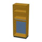 Pivotal Health Solutions SC-013 Stor-Edge™ Stationary Cabinet with Clothes Rod and Shelves