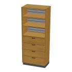 Pivotal Health Solutions SC-014 Stor-Edge™ Stationary Cabinet with Slatwall Hanger Board and Drawers