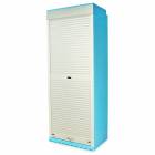 Harloff SC8036TK-14 Powder Coated Steel SureDry 14 Scope Storage Cabinet - Key Locking Tambour Door