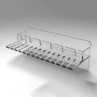 Poltex SCOPCONBX-W Scope Connector Drying Rack, With Wire Box Holder - Front Side View