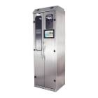 Harloff SCSS8030TD-T2310D Stainless Steel SureDry 10 Scope Tracking Cabinet with Dri-Scope Aid - Key Locking Tempered Glass Doors