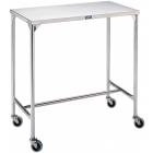 Pedigo Mid-Sized Stainless Steel Instrument Table with H Brace