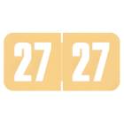 Arden Label SGYM-27-T4 Safeguard Compatible SGYM Series 2027 Year Labels - Size 3/4" H x 1 1/2" W