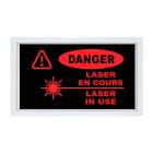 Phillips Safety Danger: Laser In Use LED Warning Sign, French-English