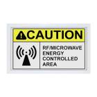 Phillips Safety Caution Radio Frequency/Microwave Energy Controlled Area LED Warning Sign