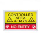 Phillips Safety SIGN-LED-BAT-116 Controlled Area X-Rays No Entry LED Warning Sign