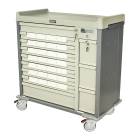 Harloff Standard Line 28 - 5" Med-Bin Medication Cart with CompX Electronic Lock