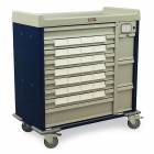 Harloff Standard Line 28 - 5" Med-Bin Medication Cart with CompX Electronic Lock