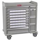 Harloff SL42BIN3 Standard Line 42 - 3.5" Med-Bin Medication Cart with Key Locks