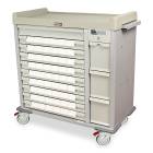 Harloff Standard Line 54 - 3.5" Med-Bin Medication Cart with CompX Electronic Lock