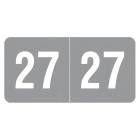 2027 Year Labels - Smead Compatible SMYM Series - Size 1/2" H x 1" W