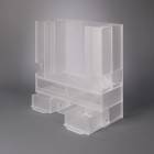 Poltex SPECDISPFRST-W Multi-Specimen Collector Dispenser, Frosted Acrylic
