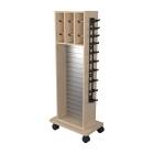 Pivotal Health Solutions SR-001-50LM Stor-Edge™ Multi-Purpose Cart with Dual Slatwall Panels - Maple Laminate