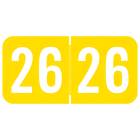 2026 Year Labels - Sav-Tyme Compatible STYM Series - Size 3/4" H x 1 1/2" W