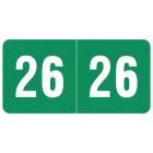 2026 Year Labels - Smead ETS Compatible SYPK Series - Size 1/2" H x 1" W
