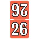 2026 Top-Tab Year Labels - Colwell Compatible TCPK Series - Size 1" H x 1/2" W
