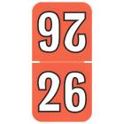 2026 Top-Tab Year Labels - Colwell Compatible TCYM Series - Size 1 1/2" H x 3/4" W