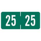 Arden Label TPYV-25-S4 Tab Products Compatible TPYV Series 2025 Year Labels - Size 1/2" H x 1 1/8" W