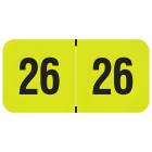 2026 Year Labels - Traco Compatible TRYM Series - Size 3/4" H x 1 1/2" W