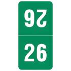 2026 Top-Tab Year Labels - Smead Compatible TTYM Series - Size 1" H x 1/2" W
