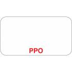 PPO Label - Size 1 5/8"W x 7/8"H