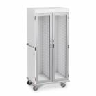 Model UM2652HG Double Wide Two Columns Tall Storage Cart with Glass Doors